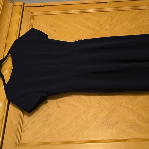 Club Monaco Size 2 Navy Blue Jumpsuit with Zippered Entry - Picture 6 of 12